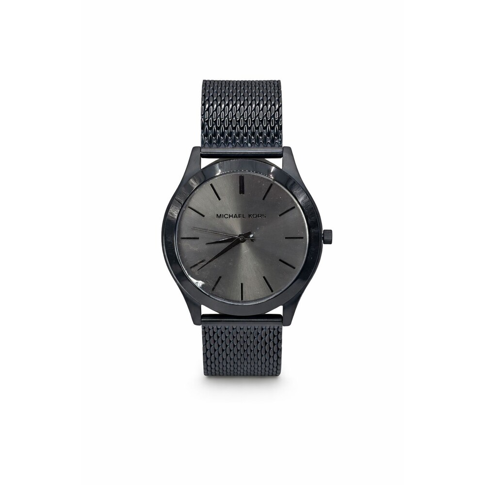 Michael Kors Runway Men's Black Mesh Watch & Card Case Set MK1085SET